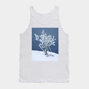 Small frosty tree at the lake Tank Top